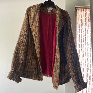 Multicolor Suit Jacket Size Medium Coldwater Creek